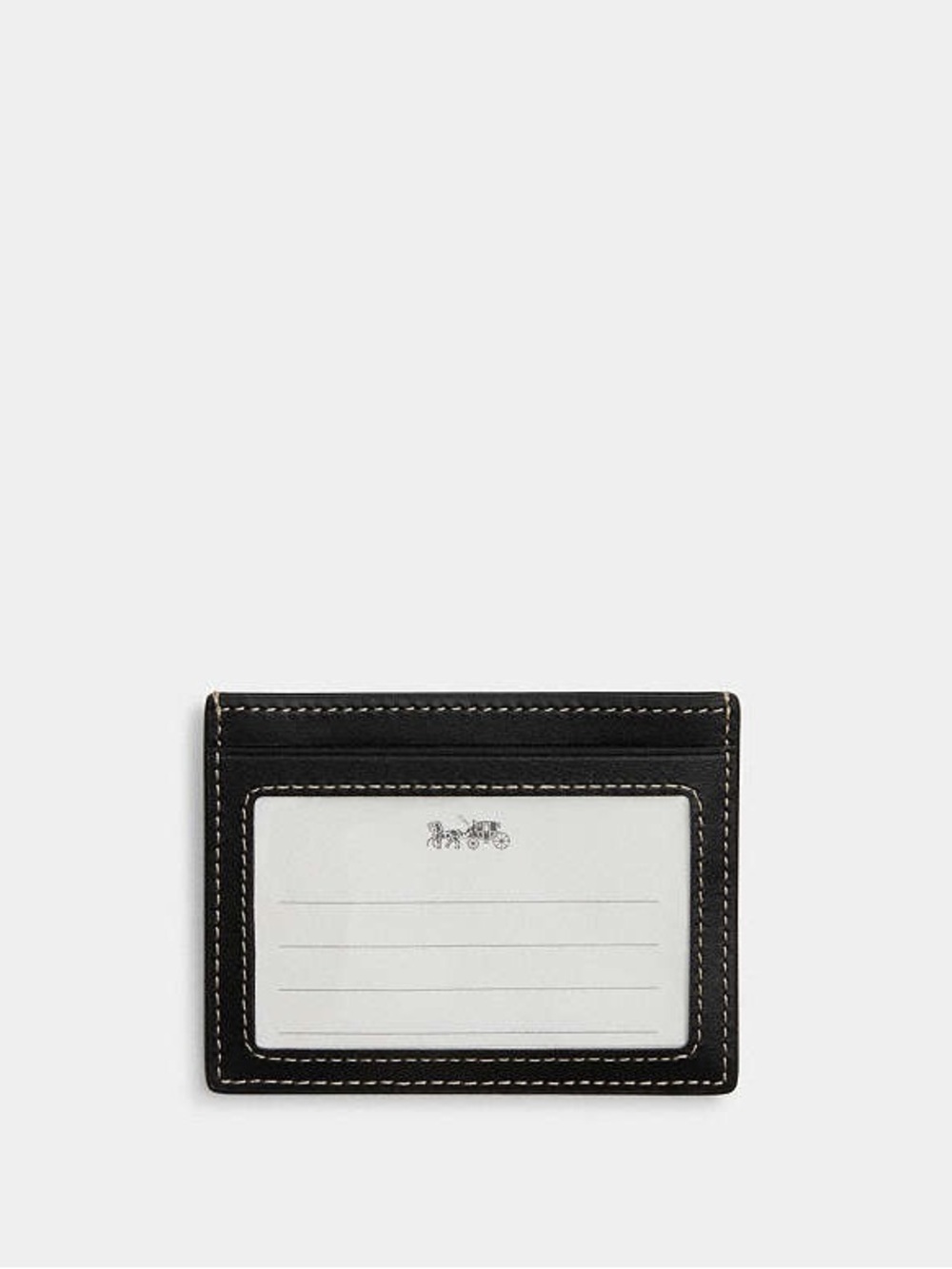 Coach Disney Mickey Mouse Black and White Slim ID Card Holder - Picture 4 of 5